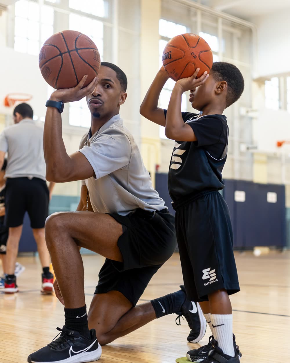 Basketball training session